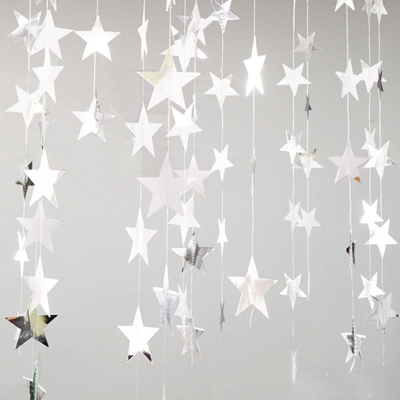 star shaped paper garland, view 7 - MRSLM