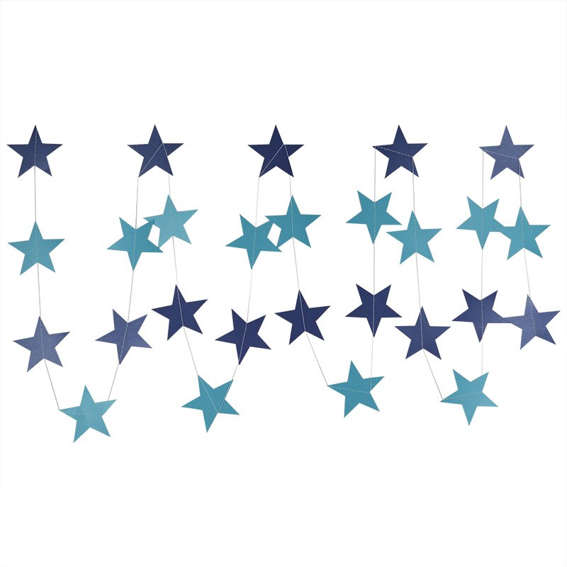 star shaped paper garland, view 11 - MRSLM