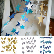 star shaped paper garland, view 9 - MRSLM