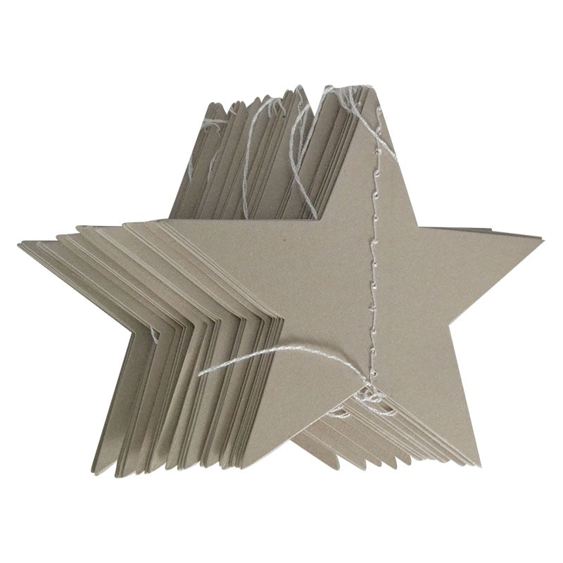 star shaped paper garland, view 6 - MRSLM