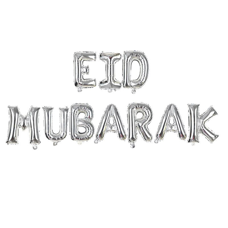 Eid Mubarak Decorative Banner / Balloons Set