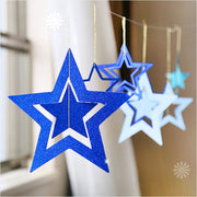paper star garlands 7 pcs set, view 3 - MRSLM