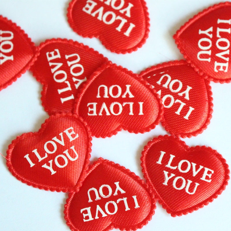 red heart shaped confetti - MRSLM
