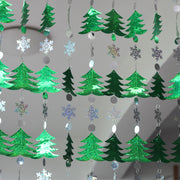 sequined christmas trees party garland, view 7 - MRSLM