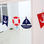 nautical party banner, view 5 - MRSLM