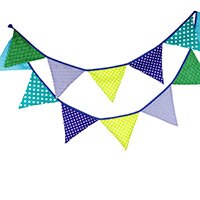 Colorful Cotton Flags Party Banner