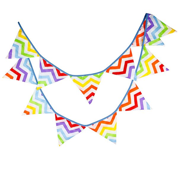 colorful cotton flags party banner, view 19 - MRSLM