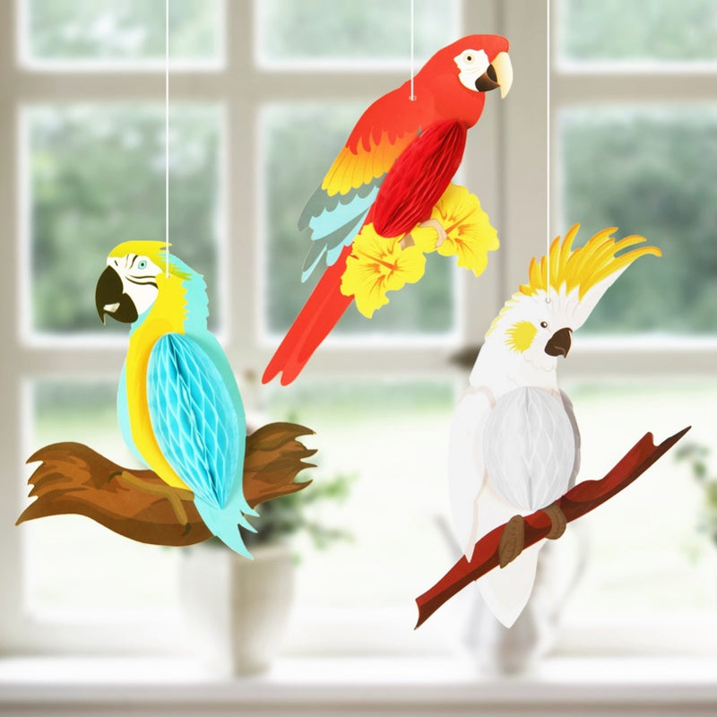 Hanging rainbow tropical parrots - MRSLM