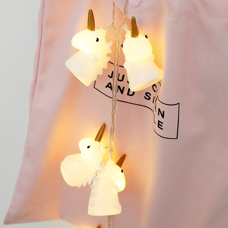unicorn wireless hanging led fairy lights, view 6 - MRSLM