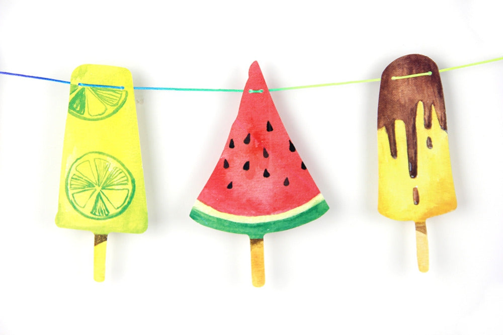 Colorful Ice Cream Shaped Garland