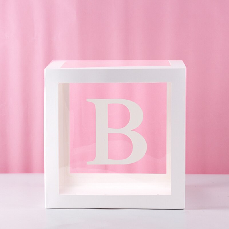 Transparent Letter Patterned Box