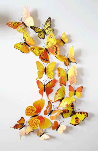 3D Magnet Butterfly Party Decorations