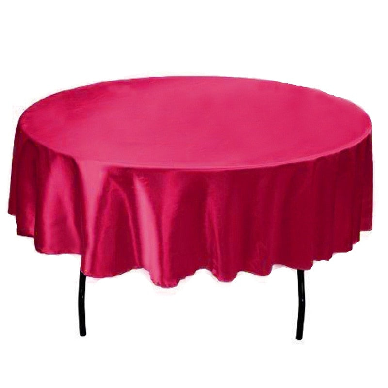 round satin tablecloth, view 4 - MRSLM