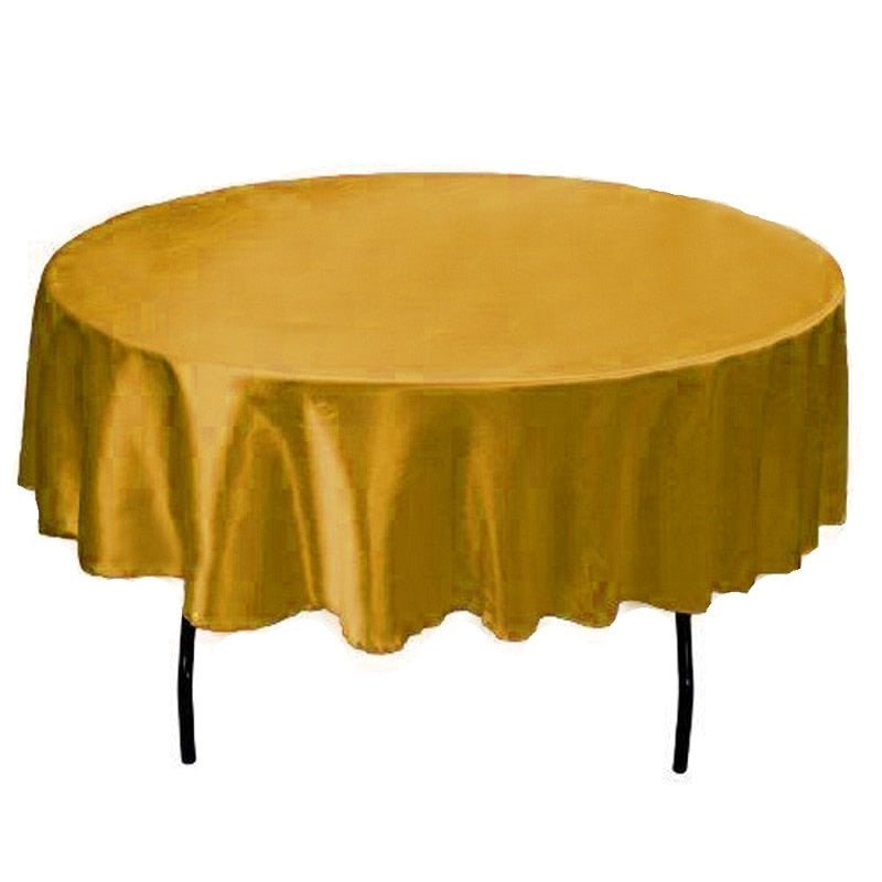 round satin tablecloth, view 5 - MRSLM