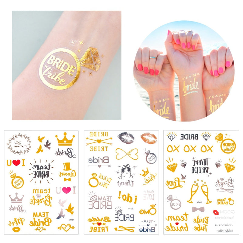 bachelorette party tattoo stickers, view 29 - MRSLM