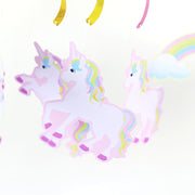 rainbow unicorn party ceiling swirls, view 6 - MRSLM