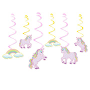 rainbow unicorn party ceiling swirls - MRSLM