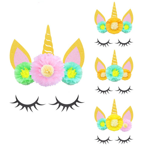 unicorn paper pompom decoration - MRSLM