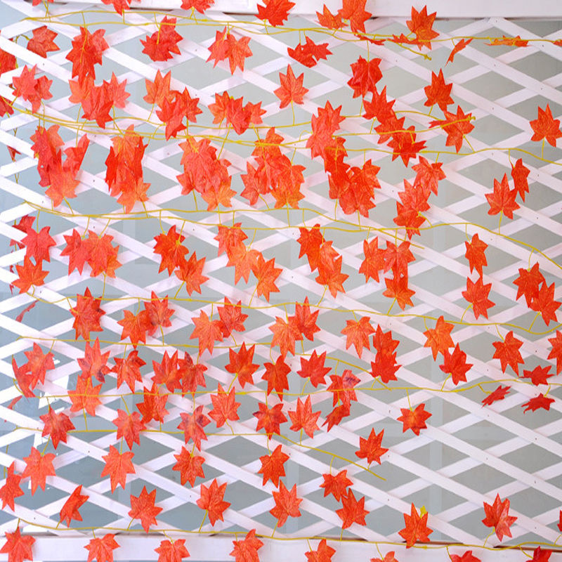 artificial autumn leaves garland, view 5 - MRSLM