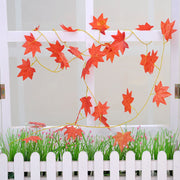 artificial autumn leaves garland, view 3 - MRSLM