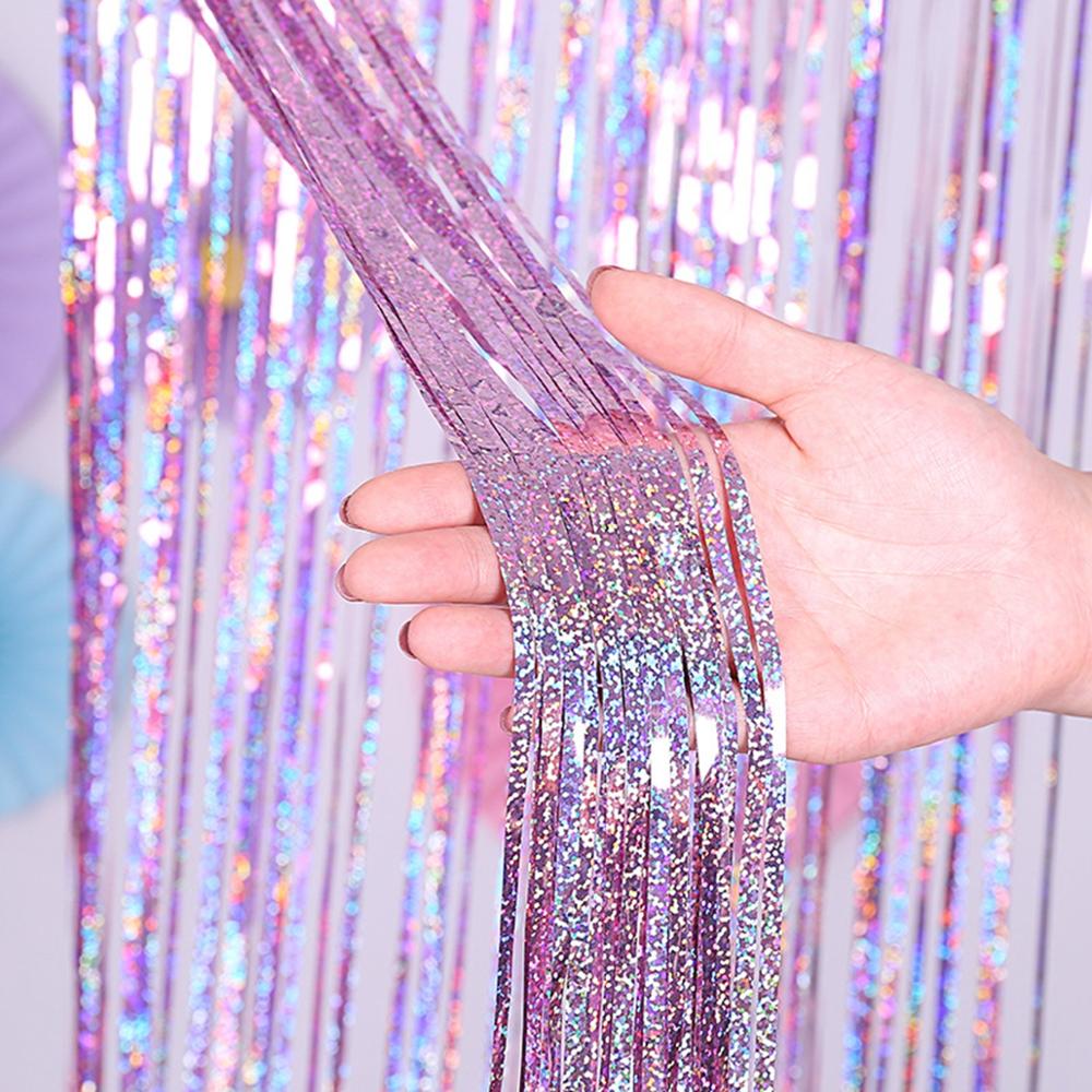 Party Backdrop Fringe Foil Curtain