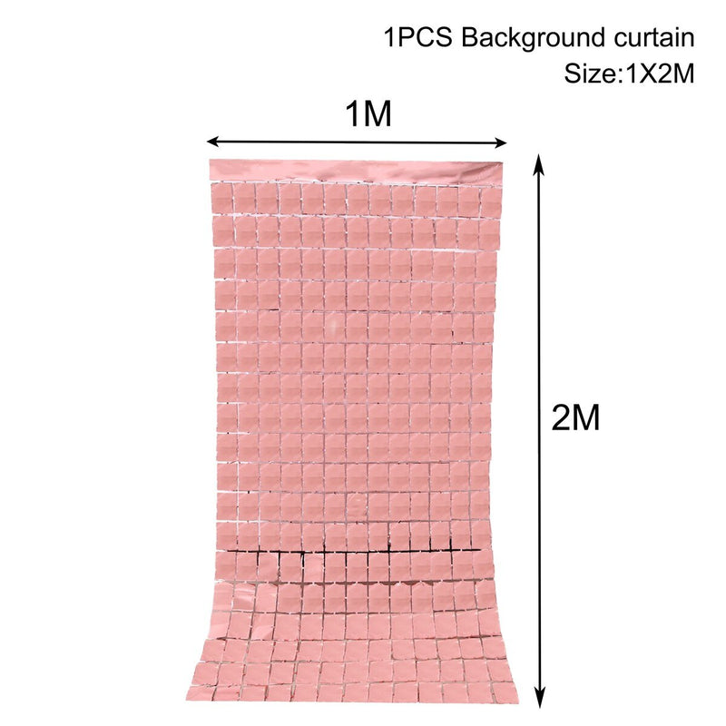 party fringe foil curtain, view 6 - MRSLM