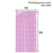 party fringe foil curtain, view 8 - MRSLM