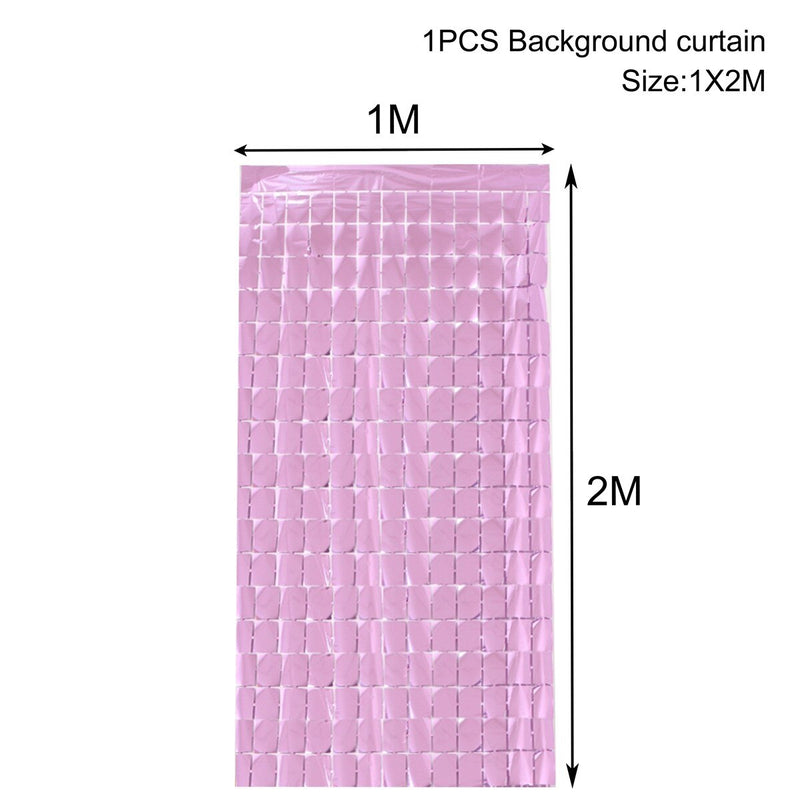 party fringe foil curtain, view 8 - MRSLM