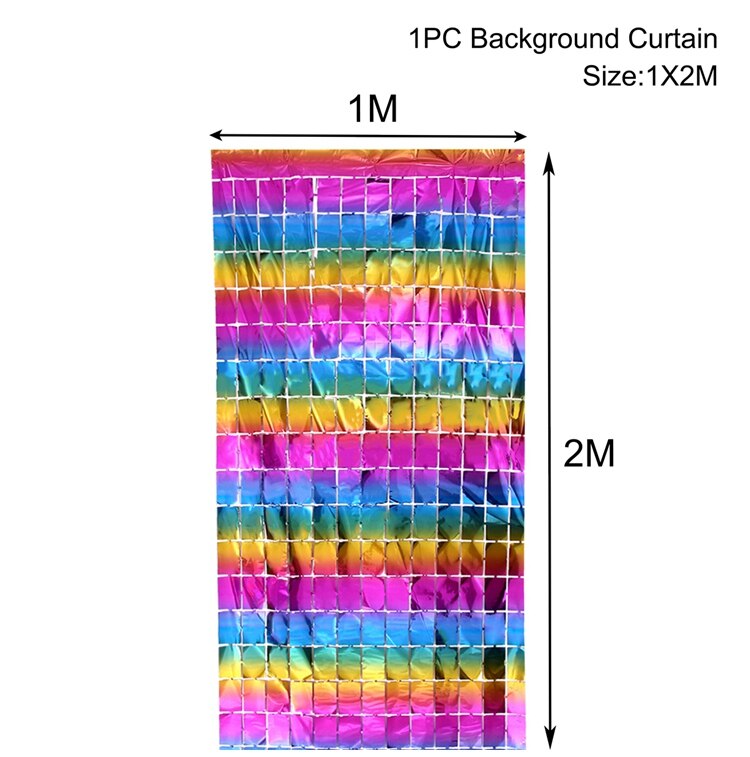 party fringe foil curtain, view 17 - MRSLM