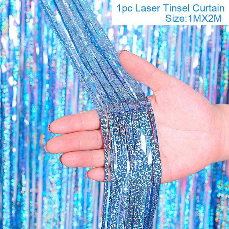 party fringe foil curtain, view 30 - MRSLM