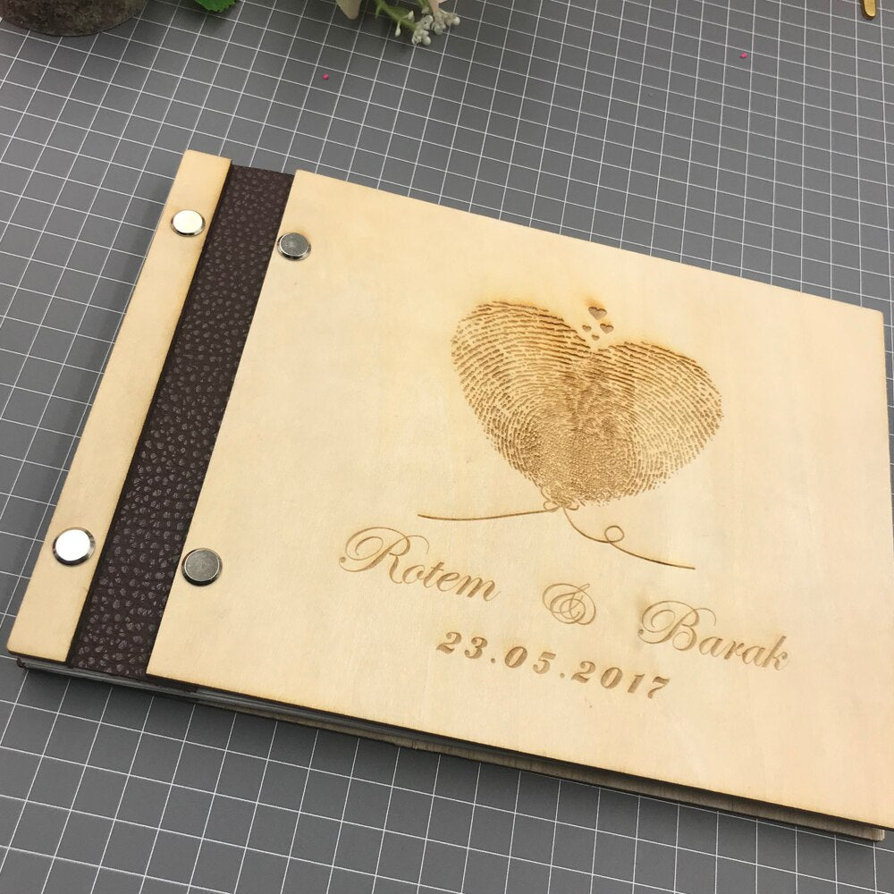 Personalized Wedding Wooden Book
