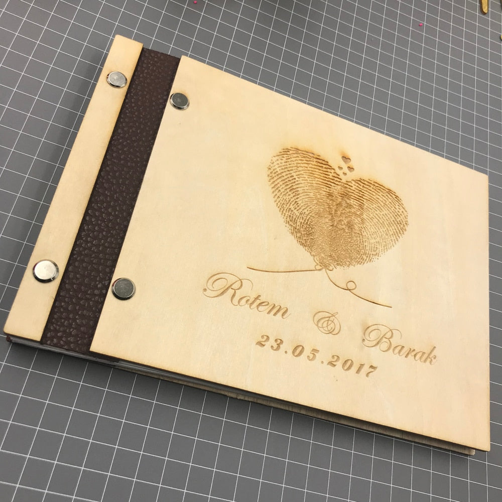 Personalized Wedding Wooden Book