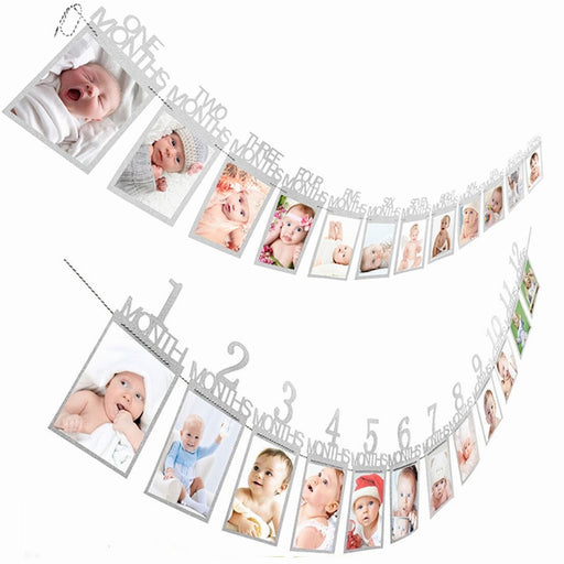 baby first birthday photo banner - MRSLM