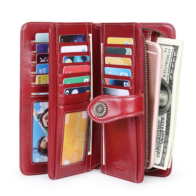Ladies long clutch wallet, view 4 - MRSLM
