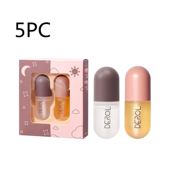 Day Night Instant Volume Lip Plumper Oil Clear Lasting Nourishing Repairing Reduce Lip Fine Line Care Lip Beauty Cosmetic - MRSLM