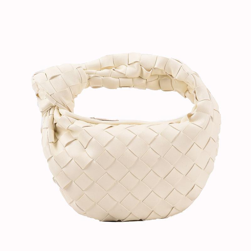 woven small round macaron bag, view 14 - MRSLM