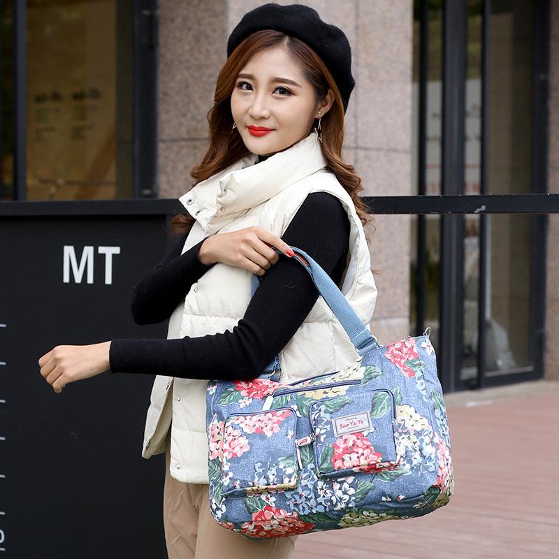 Large-capacity Printed One-shoulder Women's Canvas Bag - MRSLM