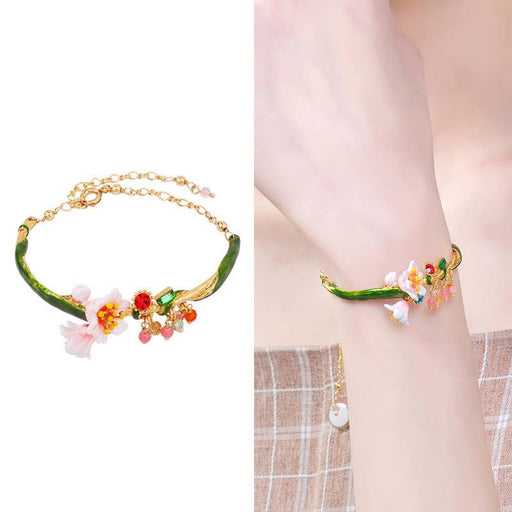 enamel flower bracelet - MRSLM
