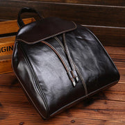 simple leather backpack, view 5 - MRSLM