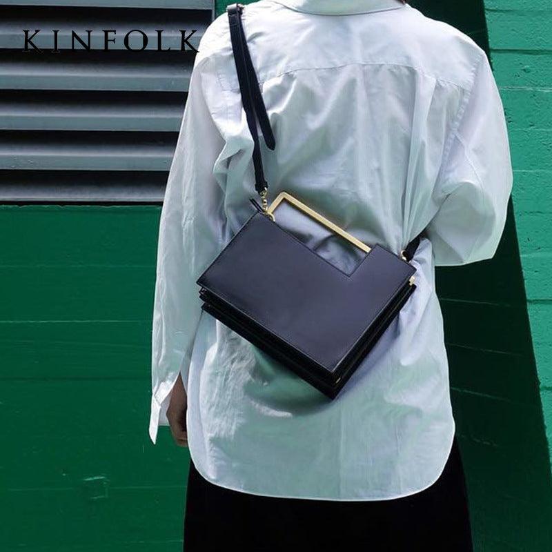 multi-compartment messenger bag, view 3 - MRSLM