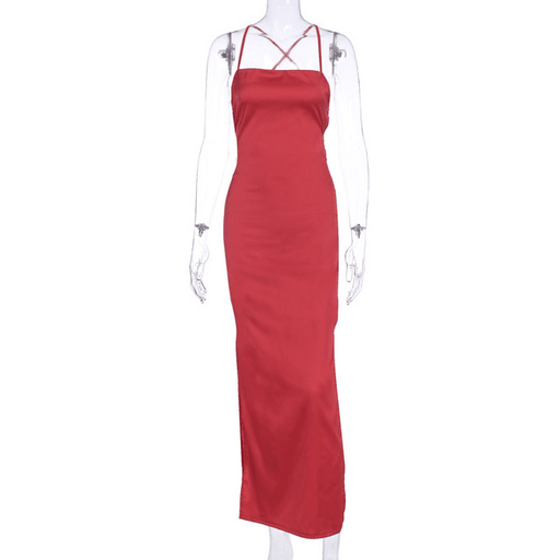 long dress with straps, view 3 - MRSLM