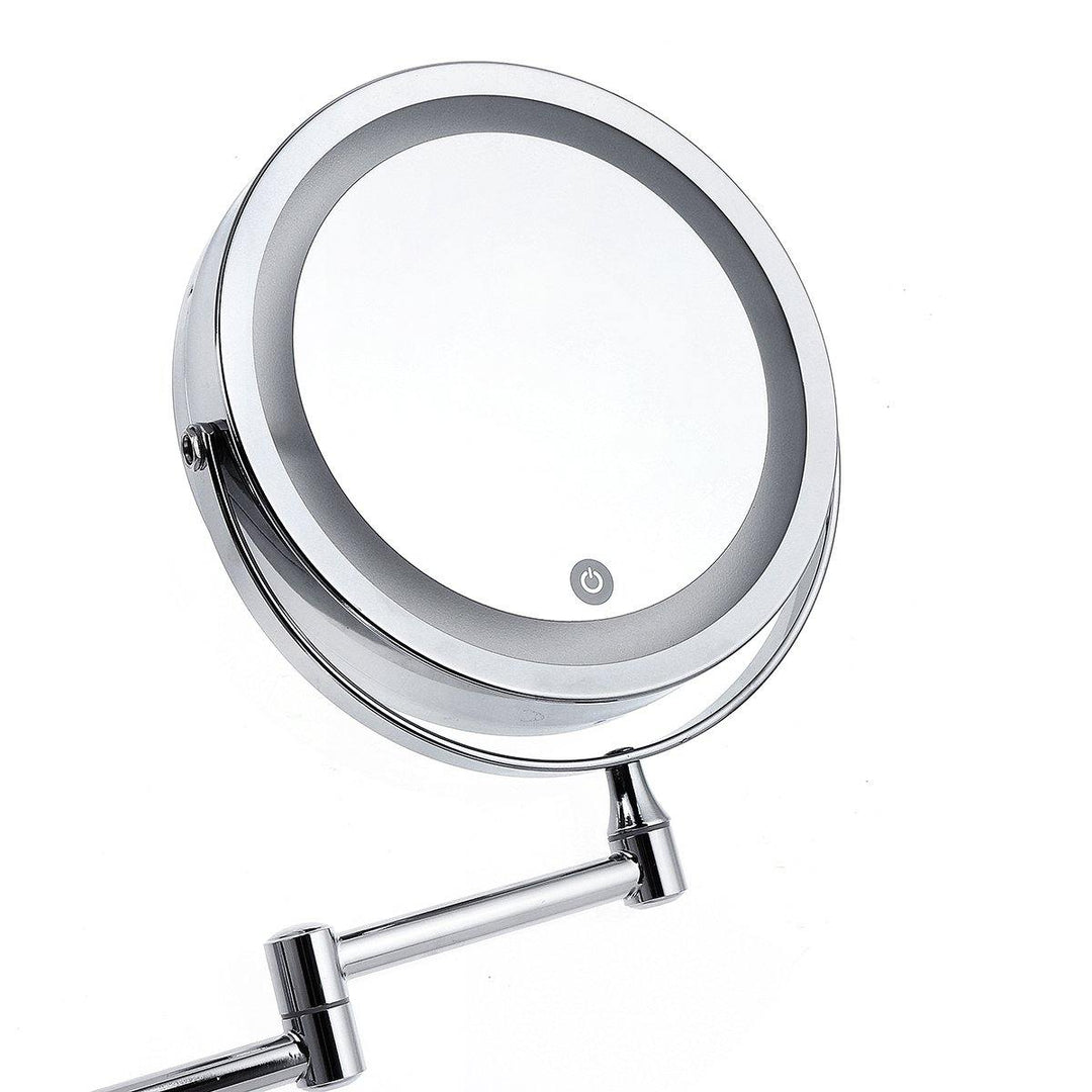 Led Makeup Mirrors With LED Light Folding Wall Mount Vanity Mirror 10x - MRSLM