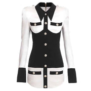 women's structured mini dress - MRSLM
