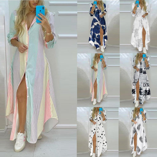 Women's long shirt dress - MRSLM