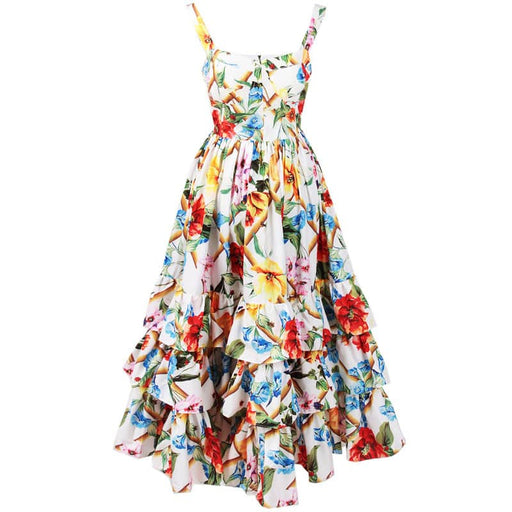 Floral printed sweet dress - MRSLM