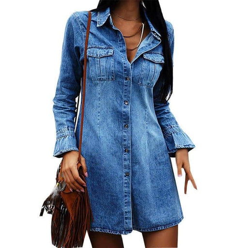 denim shirt dress - MRSLM