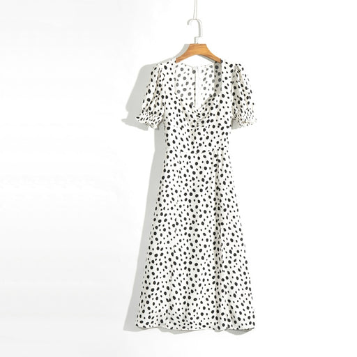 slim short sleeved casual dress, view 2 - MRSLM