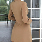 women's long-sleeved blazer dress, view 5 - MRSLM