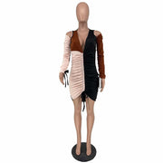 drawstring knee dress, view 2 - MRSLM