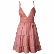 lace backless dress, view 9 - MRSLM